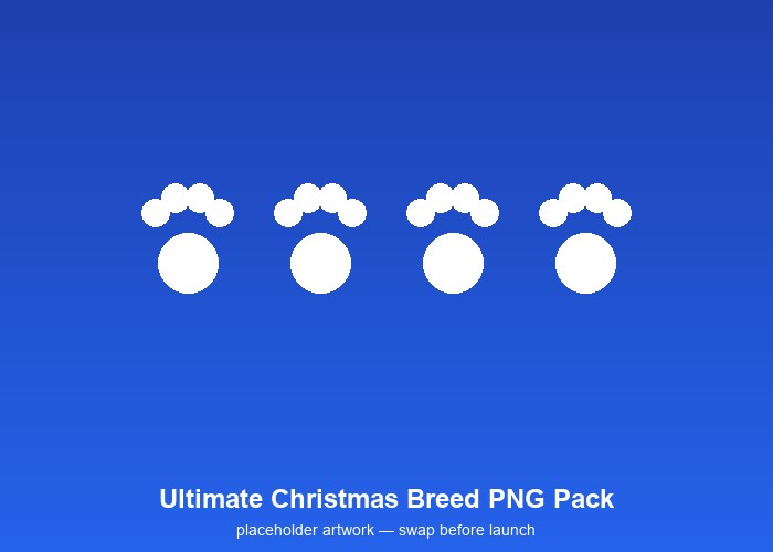 Ultimate Christmas Breed PNG Pack